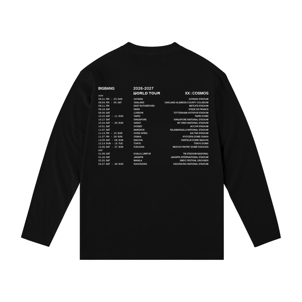 [COSMOS] | BIGBANG LONG SLEEVE T-SHIRT BLACK