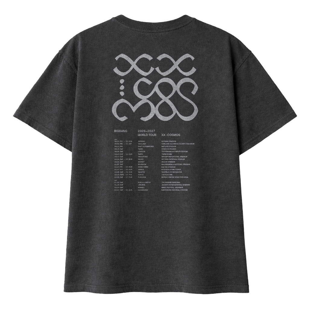 [COSMOS] | BIGBANG TOUR T-SHIRT WASHED BLACK